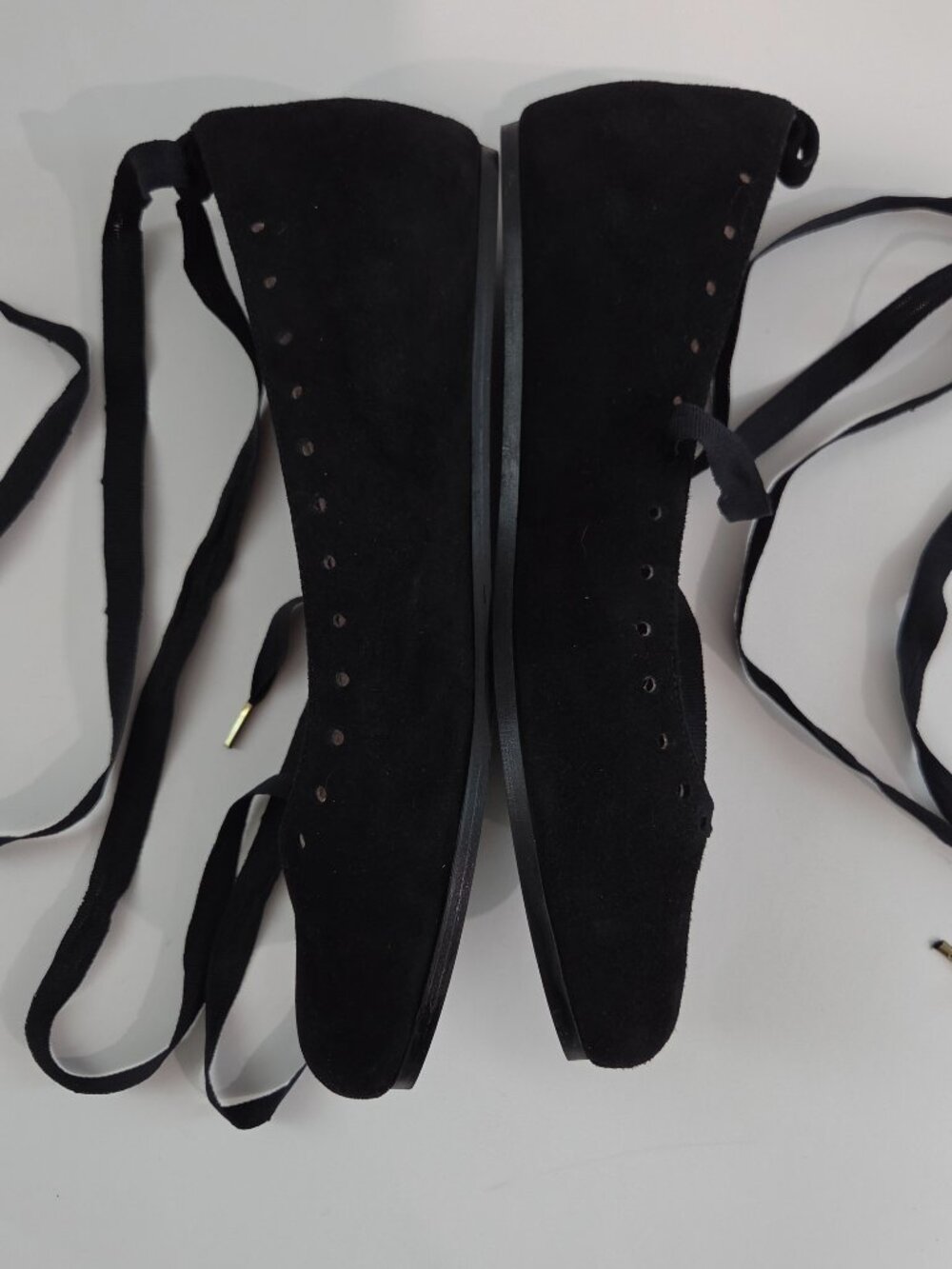 Saint Savoy RIBBON BALLERINA In Raven Black, Shirinatra,SOLDOUT Sz 39/US 8,Suede - Picture 4 of 8